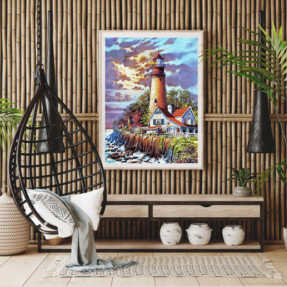 Lighthouse Art - Full Round Drill Diamond Painting 30*40CM