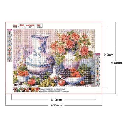 Vase Bouquet - Full Round Drill Diamond Painting 40*30CM