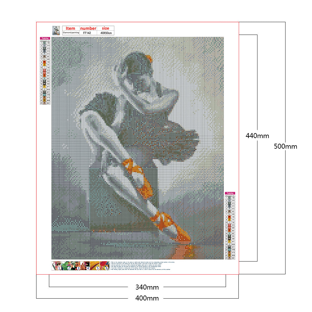 Ballet Girl - Full Square Drill Diamond Painting 40*50CM