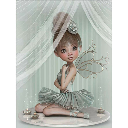 Big Eyes Girl - Full Square Drill Diamond Painting 40*50CM