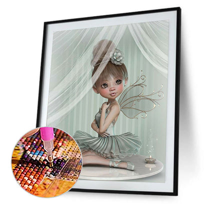 Big Eyes Girl - Full Square Drill Diamond Painting 40*50CM