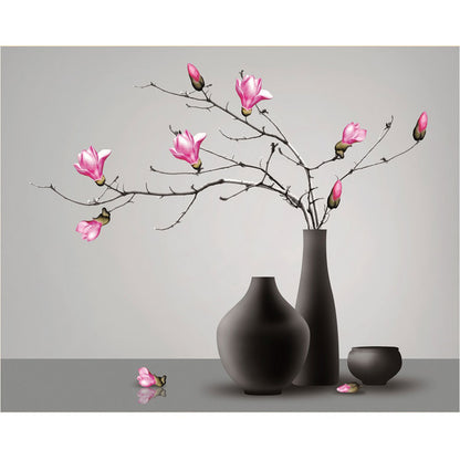 Magnolia Vase - 11CT Stamped Cross Stitch 60*46CM