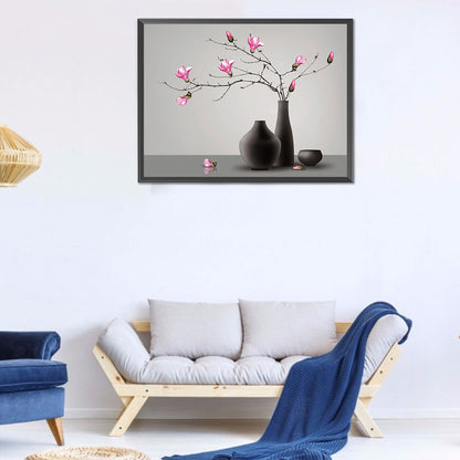 Magnolia Vase - 11CT Stamped Cross Stitch 60*46CM