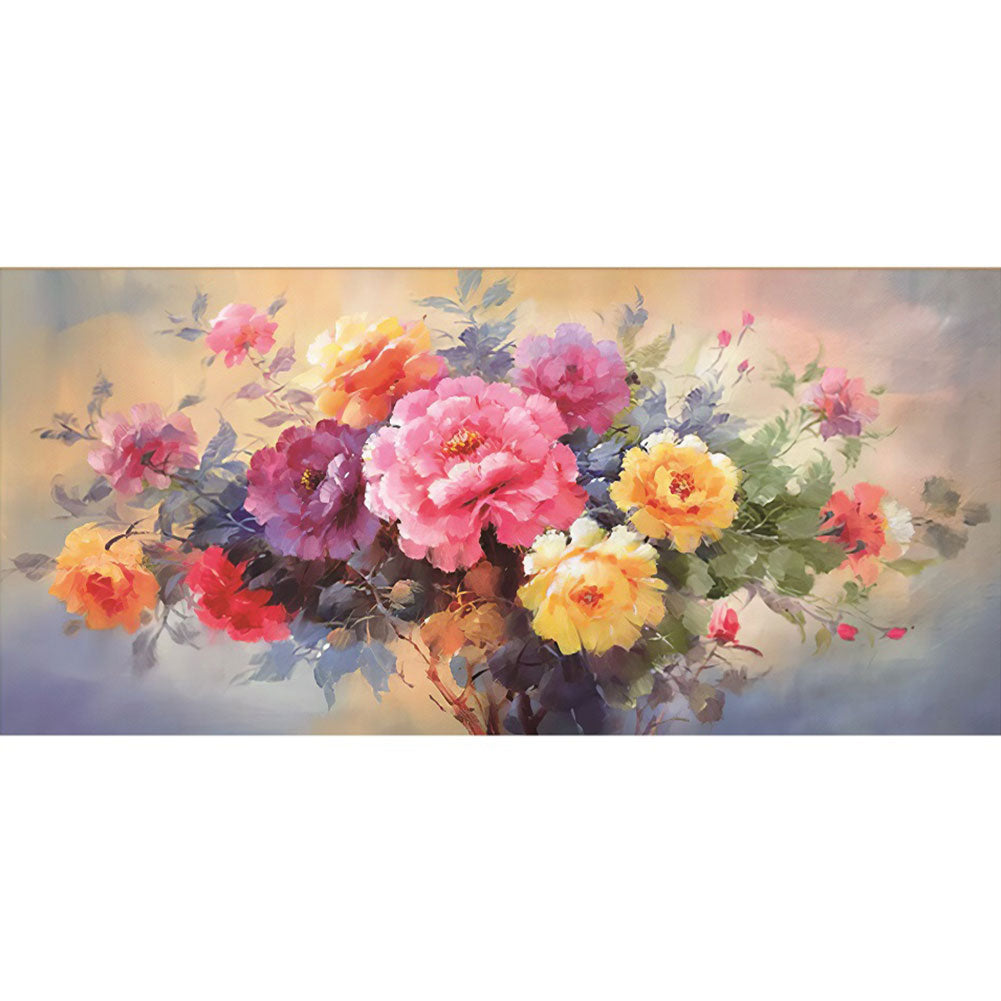 Flowers Blooming - 11CT Stamped Cross Stitch 150*66CM