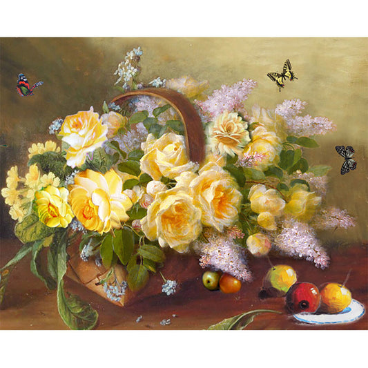 Lilac - 11CT Stamped Cross Stitch 50*40CM