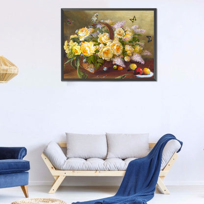 Lilac - 11CT Stamped Cross Stitch 50*40CM