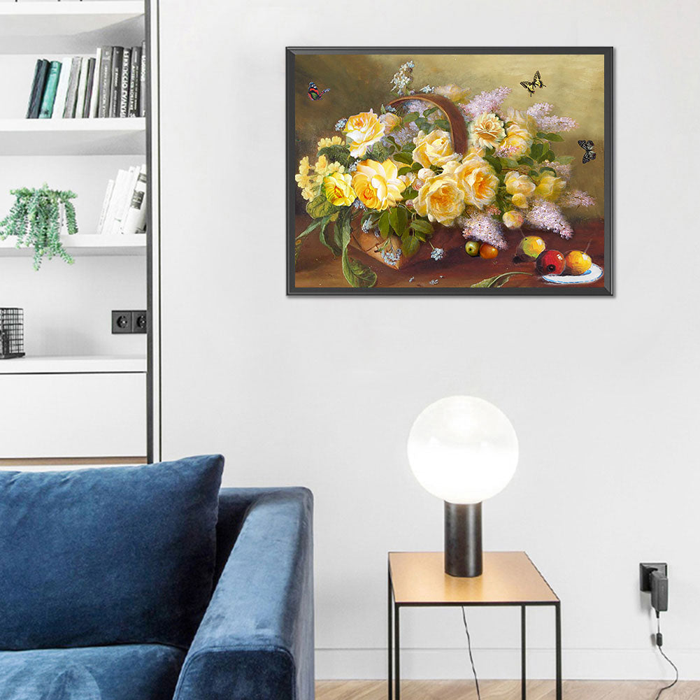 Lilac - 11CT Stamped Cross Stitch 50*40CM