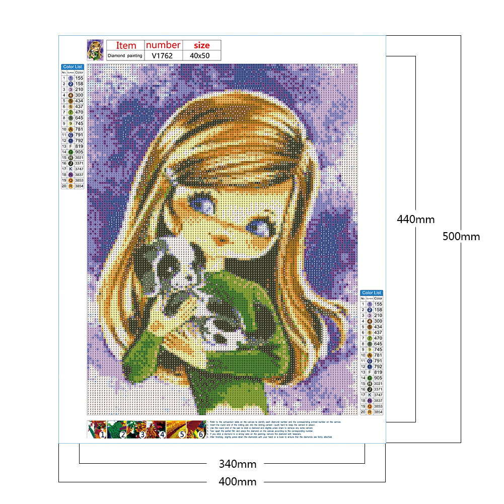 Woman - Full Round Drill Diamond Painting 40*50CM