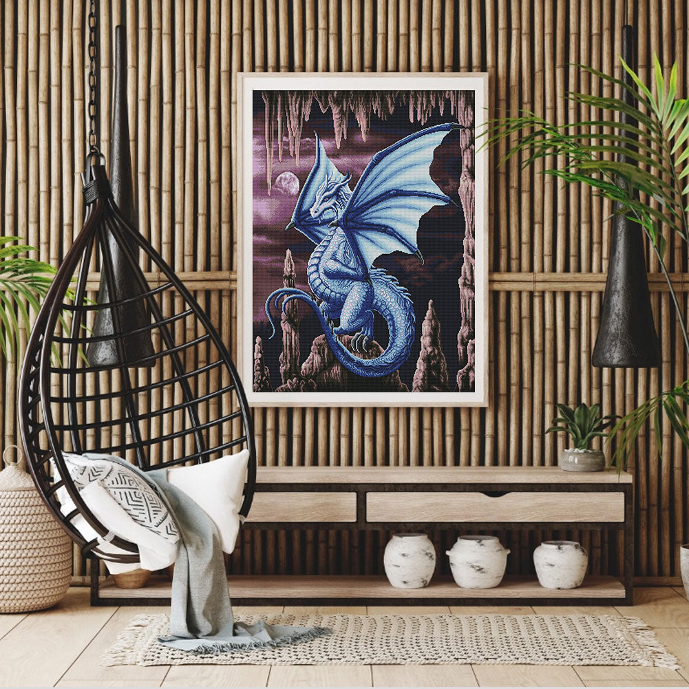 Pterosaur In The Valley - 11CT Stamped Cross Stitch 40*50CM