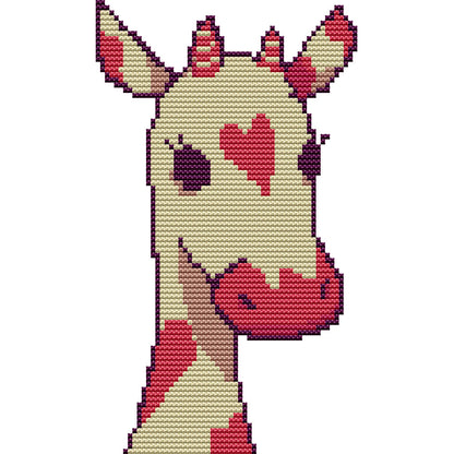 Love Giraffe - 14CT Stamped Cross Stitch 15*21CM(Joy Sunday)