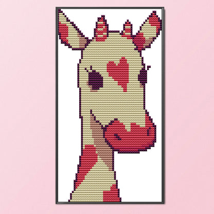 Love Giraffe - 14CT Stamped Cross Stitch 15*21CM(Joy Sunday)