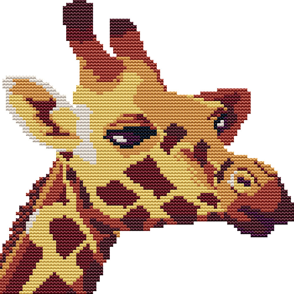 Giraffe - 14CT Stamped Cross Stitch 21*22CM(Joy Sunday)