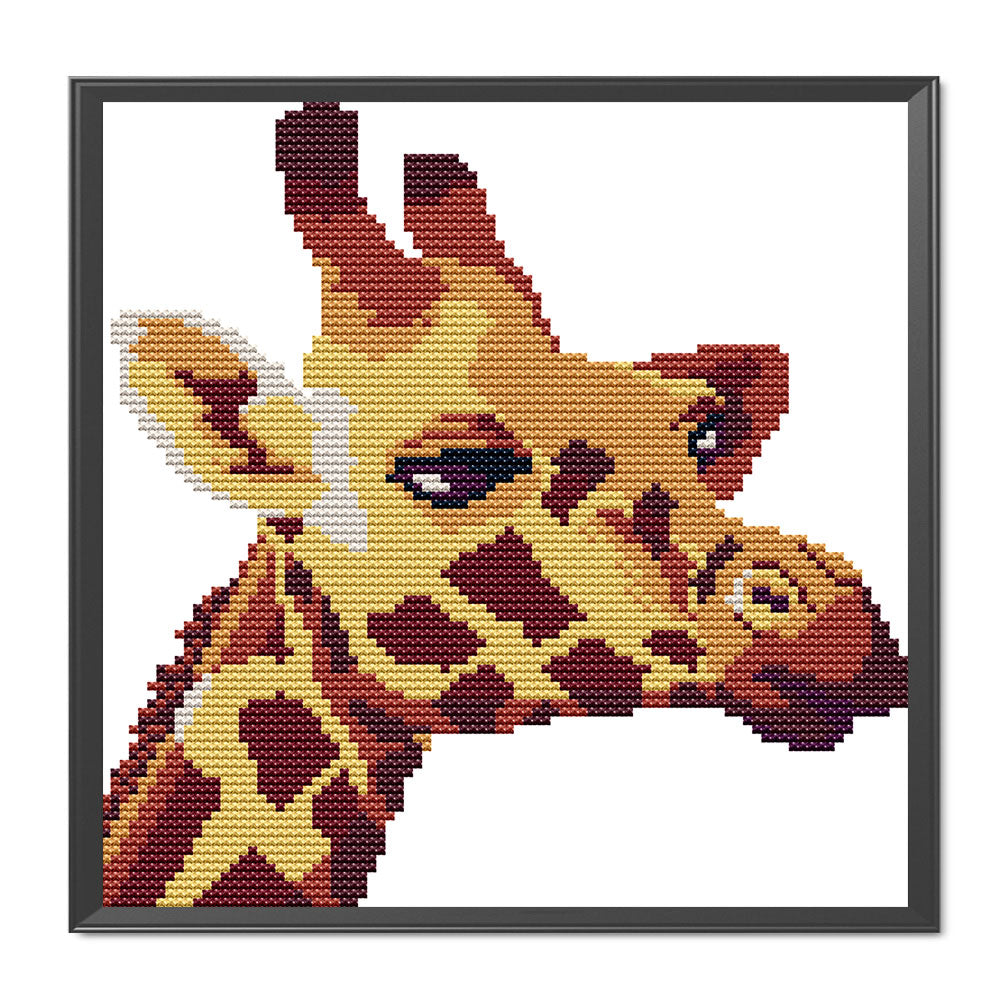 Giraffe - 14CT Stamped Cross Stitch 21*22CM(Joy Sunday)