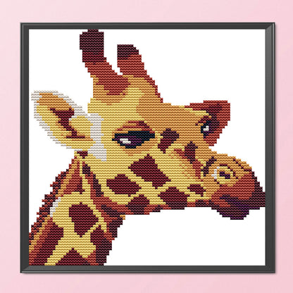 Giraffe - 14CT Stamped Cross Stitch 21*22CM(Joy Sunday)