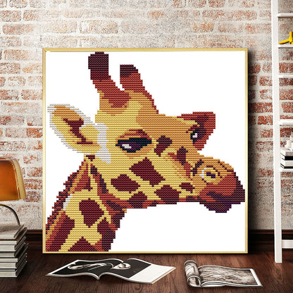 Giraffe - 14CT Stamped Cross Stitch 21*22CM(Joy Sunday)