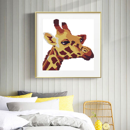 Giraffe - 14CT Stamped Cross Stitch 21*22CM(Joy Sunday)