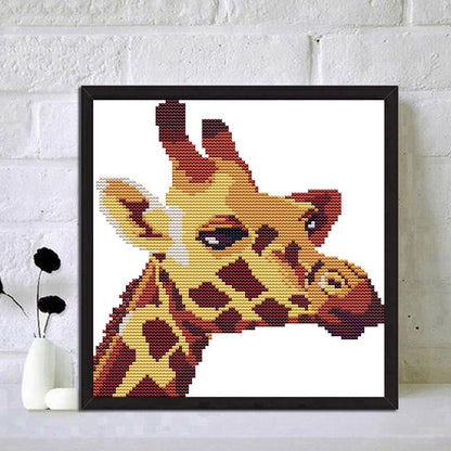 Giraffe - 14CT Stamped Cross Stitch 21*22CM(Joy Sunday)