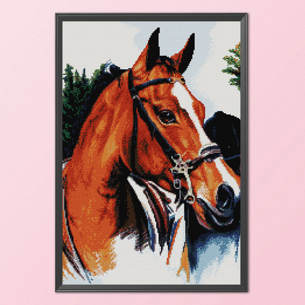 Thoroughbred - 14CT Stamped Cross Stitch 35*50CM(Joy Sunday)