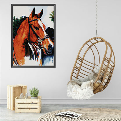 Thoroughbred - 14CT Stamped Cross Stitch 35*50CM(Joy Sunday)