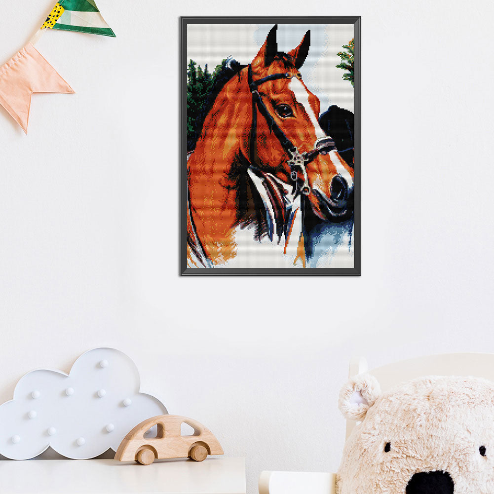 Thoroughbred - 14CT Stamped Cross Stitch 35*50CM(Joy Sunday)