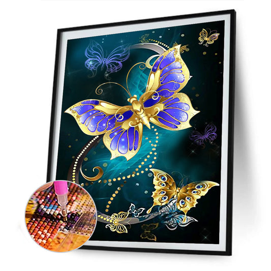 Butterfly - Full Round Drill Diamond Painting 30*40CM