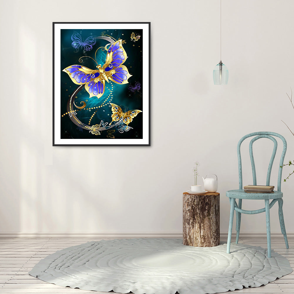 Butterfly - Full Round Drill Diamond Painting 30*40CM