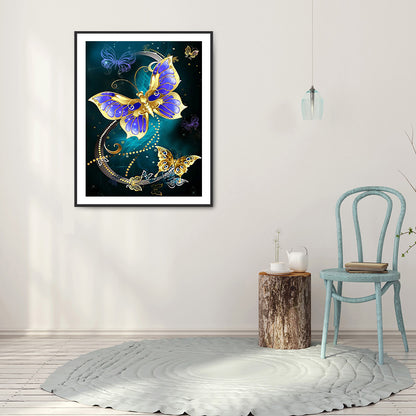 Butterfly - Full Round Drill Diamond Painting 30*40CM