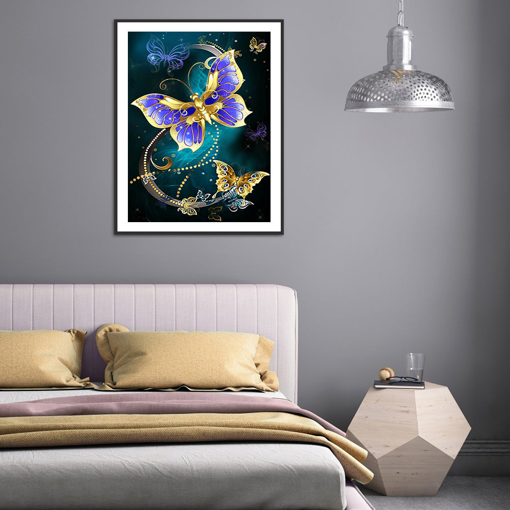 Butterfly - Full Round Drill Diamond Painting 30*40CM