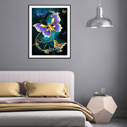 Butterfly - Full Round Drill Diamond Painting 30*40CM