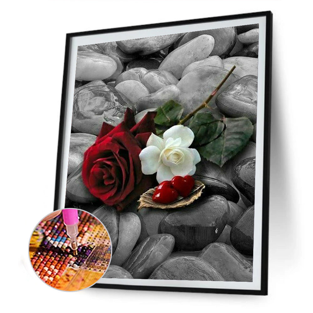 Flowers - Full Round Drill Diamond Painting 50*60CM