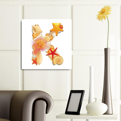 Letter K - Full Round Drill Diamond Painting 30*30CM