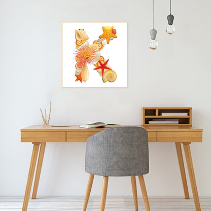 Letter K - Full Round Drill Diamond Painting 30*30CM