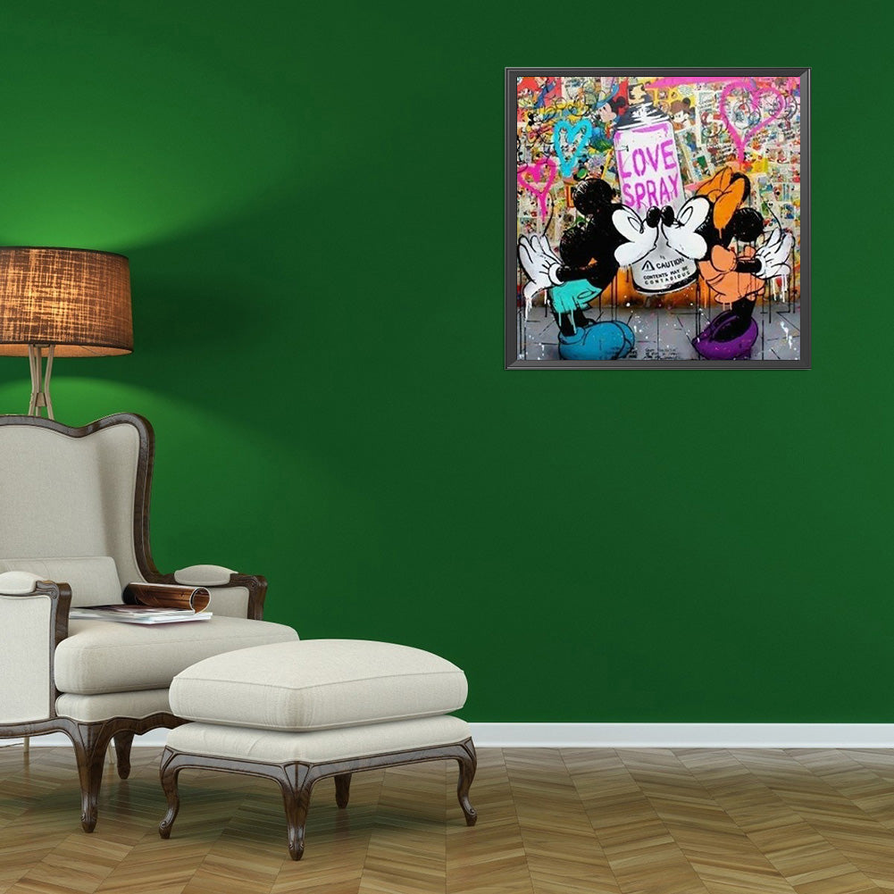 Mickey Mouse - Full Round Drill Diamond Painting 40*40CM