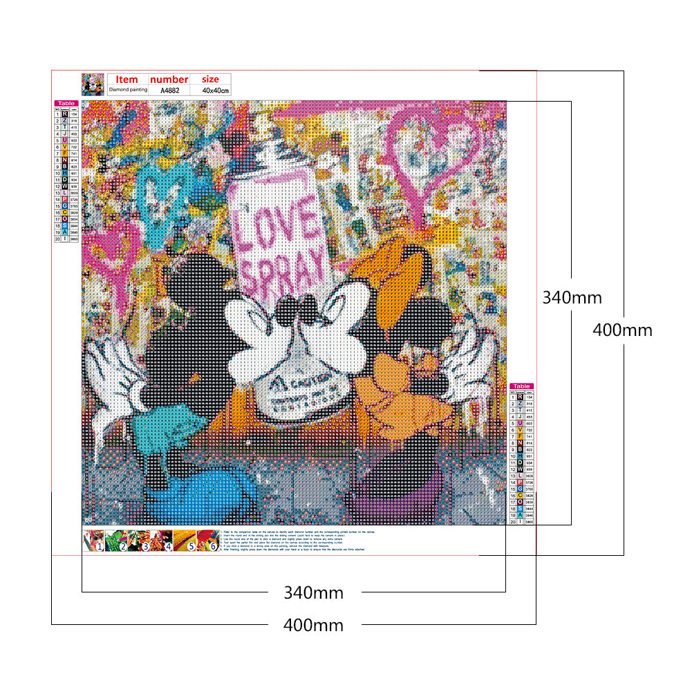 Mickey Mouse - Full Round Drill Diamond Painting 40*40CM