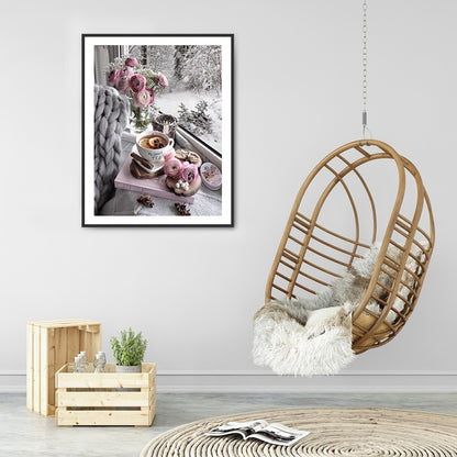 Flower - Full Round Drill Diamond Painting 30*40CM