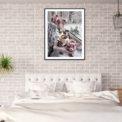 Flower - Full Round Drill Diamond Painting 30*40CM