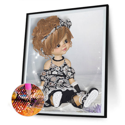 Cartoon Girl - Special Shaped Drill Diamond Paiting 30*40CM