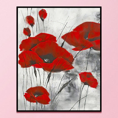 Red Poppy - 11CT Counted Cross Stitch 40*50CM