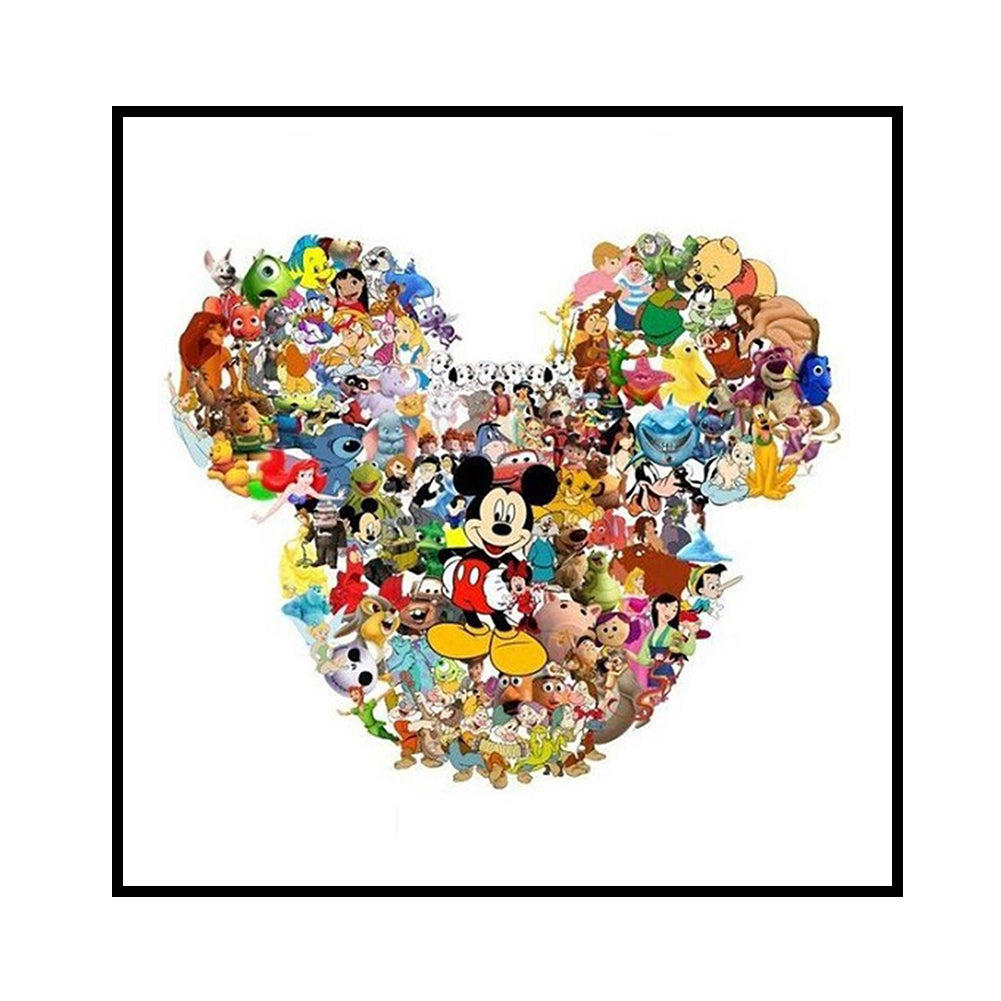 Cartoon Crowd - 11CT Counted Cross Stitch 40*40CM