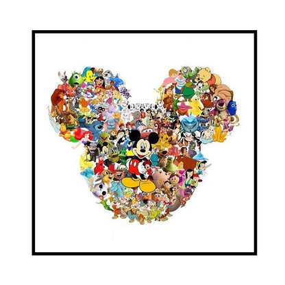 Cartoon Crowd - 11CT Counted Cross Stitch 40*40CM