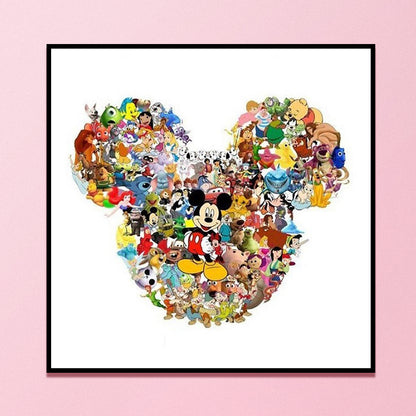 Cartoon Crowd - 11CT Counted Cross Stitch 40*40CM