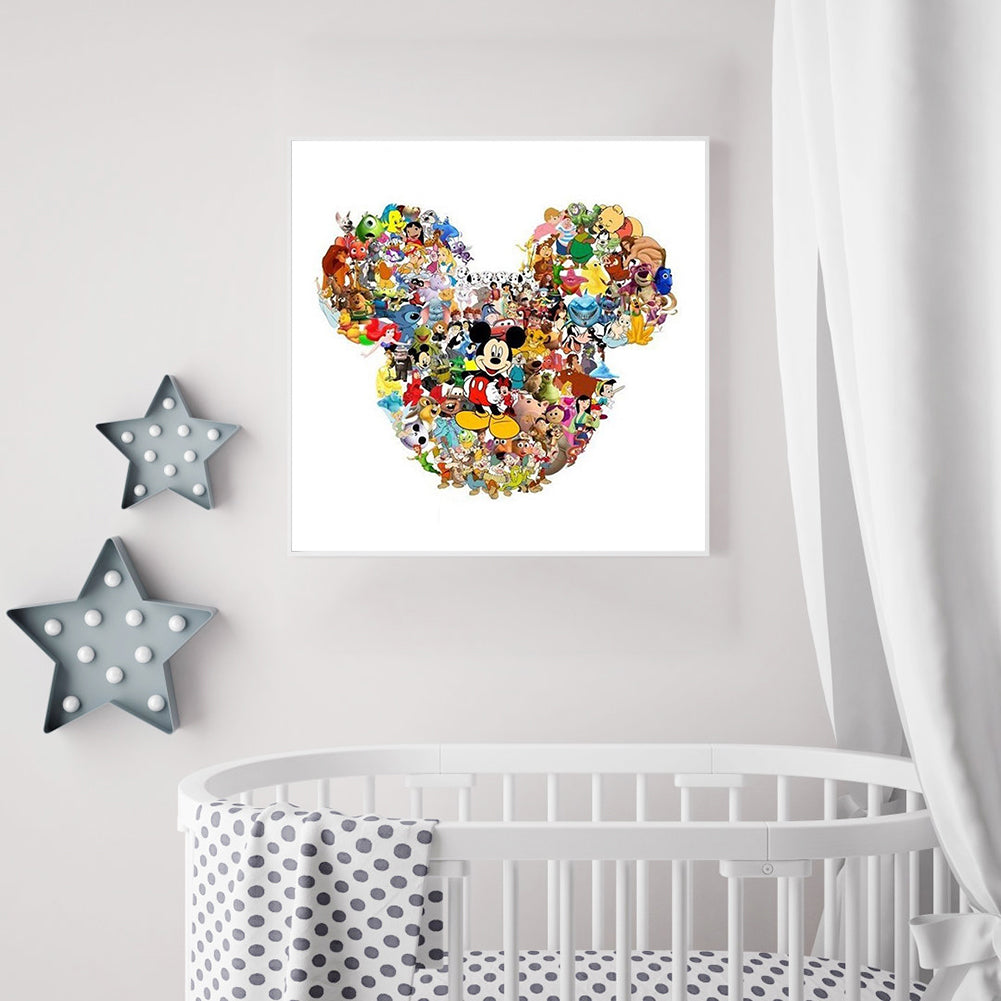 Cartoon Crowd - 11CT Counted Cross Stitch 40*40CM