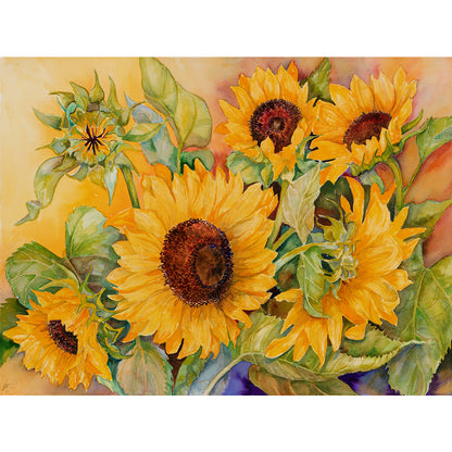 Sunflower - 11CT Stamped Cross Stitch 60*45CM