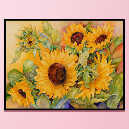 Sunflower - 11CT Stamped Cross Stitch 60*45CM