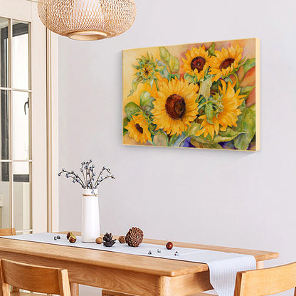 Sunflower - 11CT Stamped Cross Stitch 60*45CM