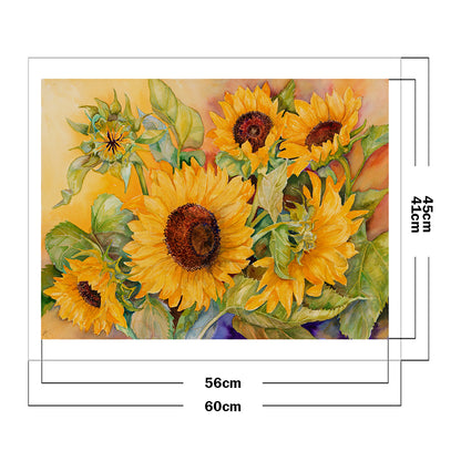 Sunflower - 11CT Stamped Cross Stitch 60*45CM
