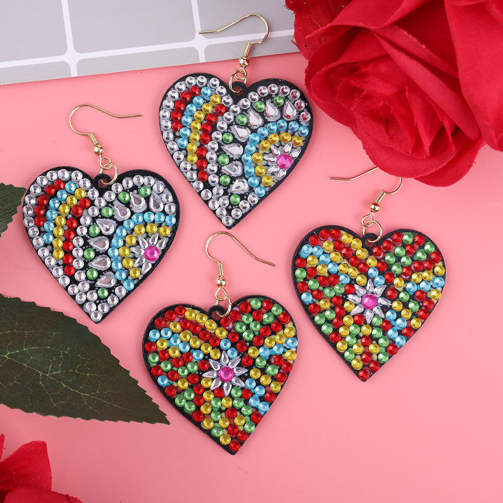 5D DIY Diamond Painting Earrings Kit Double-sided Drill Drop Earrings Gifts