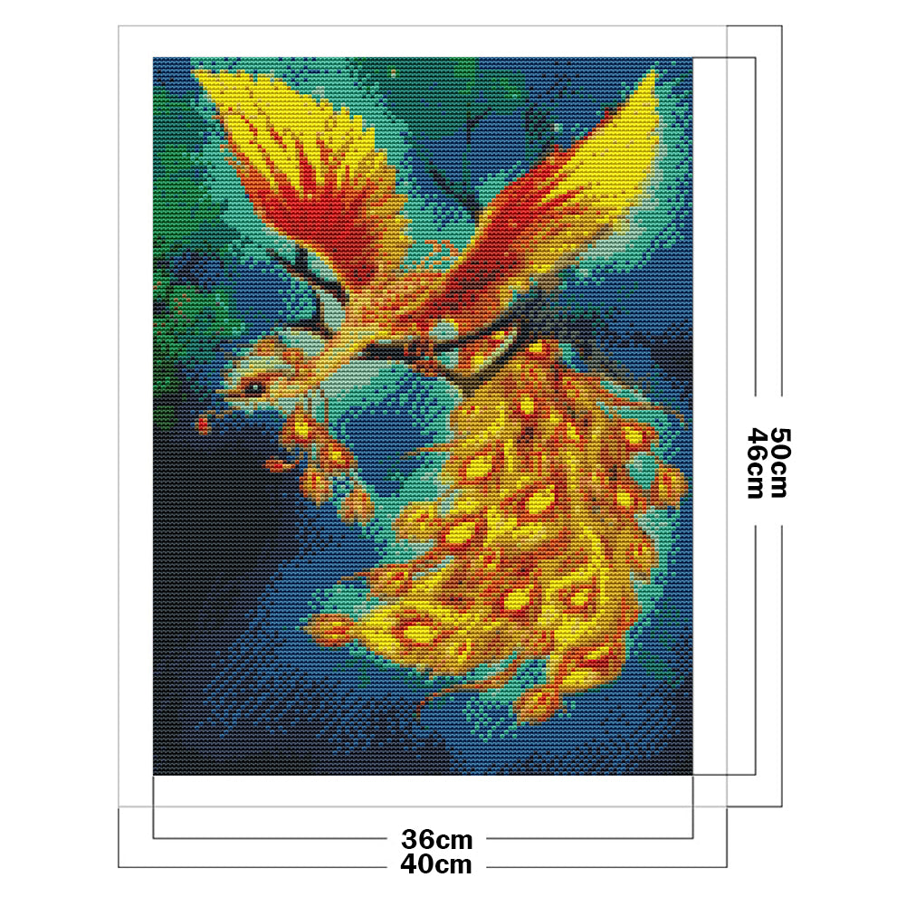 Phoenix - 11CT Stamped Cross Stitch 40*50CM