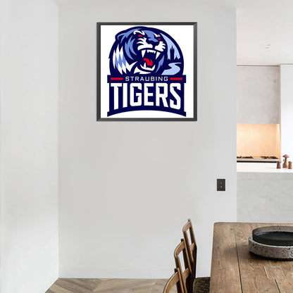 Straubing Tigers Logo - Full Round Drill Diamond Painting 40*40CM