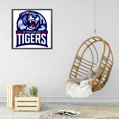 Straubing Tigers Logo - Full Round Drill Diamond Painting 40*40CM